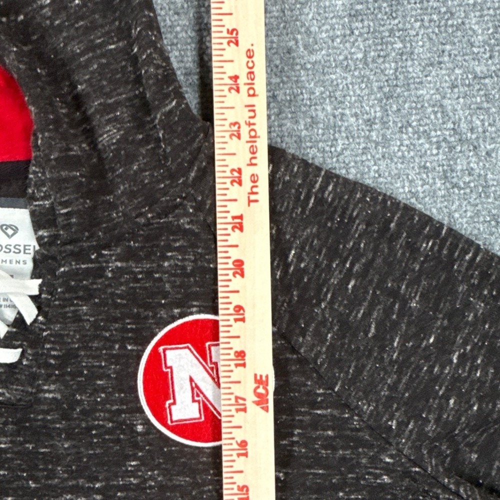 Nebraska Cornhuskers Hoodie Womens M Colosseum Huskers NCAA Black Red NWT - Picture 8 of 8